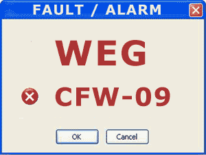 WEG CFW-09 Fault Alarm Test